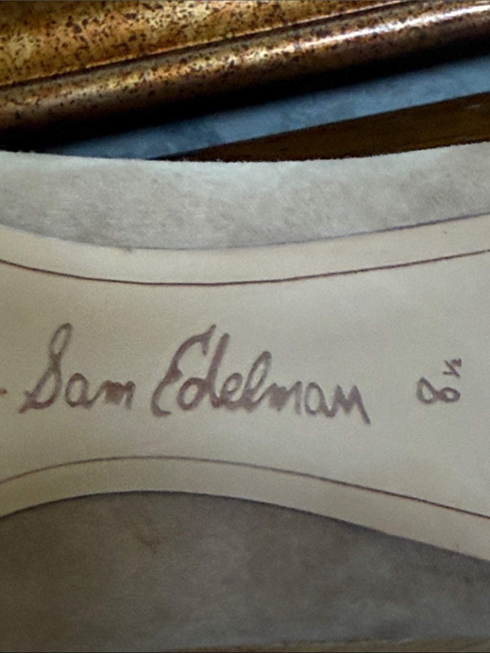 New without paper tag. Sam Edelman Sally Oatmeal Suede Pointed Toe Flats. 8 1/2. - Picture 10 of 11